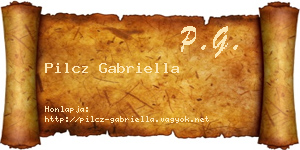 Pilcz Gabriella névjegykártya