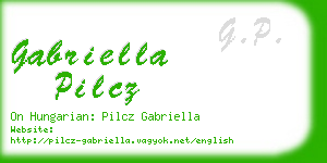 gabriella pilcz business card